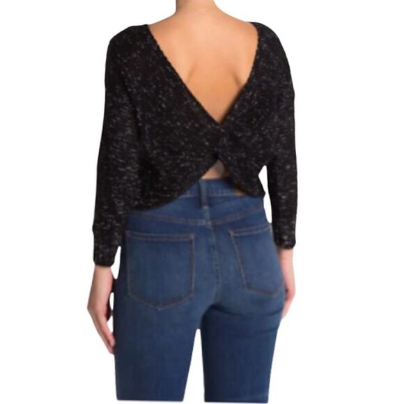 ABOUND Black and White Twist Back Sweater! - Picture 3 of 8